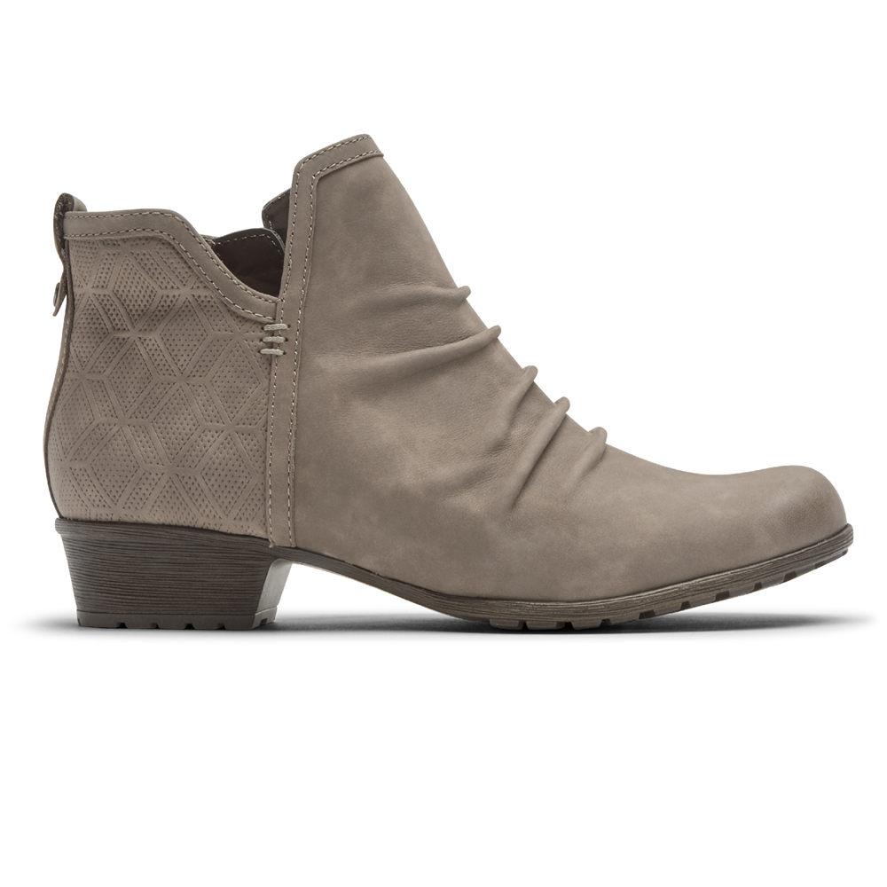 Rockport Boots For Womens Grey - Cobb Hill Gratasha 2 Panel - FA6032597